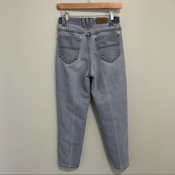 Vintage LL Bean High Waisted Jeans Sz 4P XS Light Denim Double L Comfort Waist - Picture 6 of 13